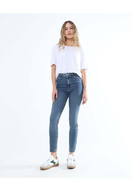 Jean Para Mujer Skinny Color Azul Medio Marca Seven Seven #28160836