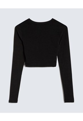 Camiseta Para Mujer Manga Larga Color Negro Marca Seven Seven #28096042