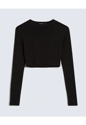 Camiseta Para Mujer Manga Larga Color Negro Marca Seven Seven #28096042