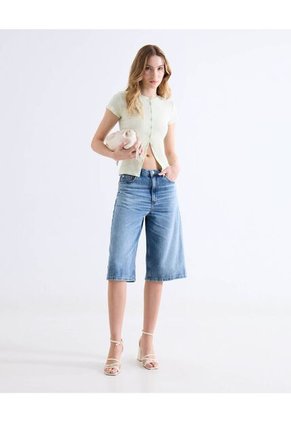 Camiseta  Para Mujer Manga Corta Cuello Redondo Color Verde Marca Seven Seven #28096615