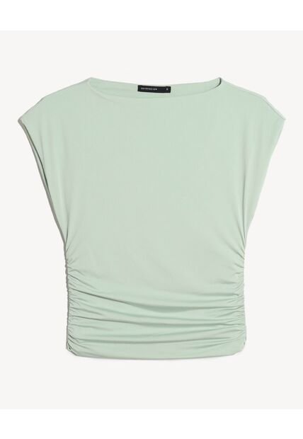 Camiseta Para Mujer Manga Corta Cuello Redondo Color Verde Marca Seven Seven #28096528