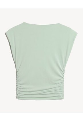 Camiseta Para Mujer Manga Corta Cuello Redondo Color Verde Marca Seven Seven #28096528