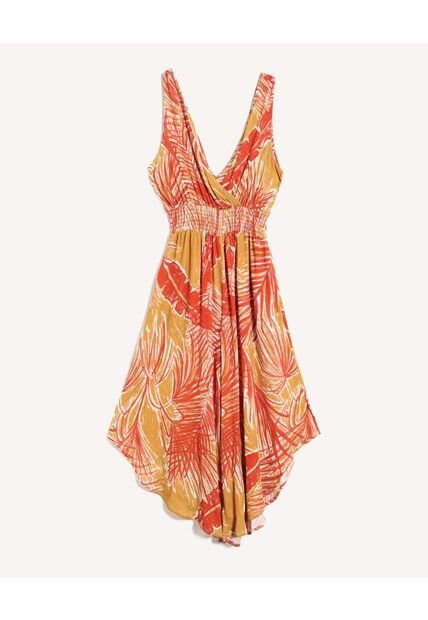 Enterizo Para Mujer Manga Sisa Color Naranja Marca Seven Seven #28320440