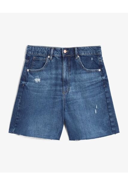 Short Para Mujer Multiusos Plano Color Azul Marca Seven Seven #28191105