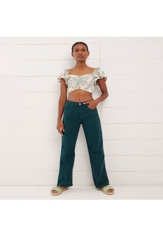 Jean Para Mujer Boot Cut Color Esmeralda Marca Seven Seven #28160774 Seven Seven