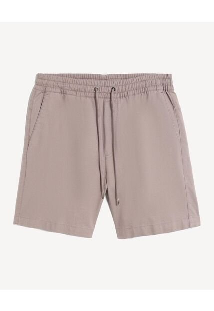 Bermuda Para Hombre Regular Corto Color Café Marca Seven Seven #45100724