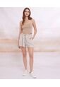 Crop Top Para Mujer Manga Sisa Color Camel Marca Seven Seven #28095375 de Seven Seven