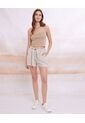 Crop Top Para Mujer Manga Sisa Color Camel Marca Seven Seven #28095375 de Seven Seven