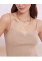 Crop Top Para Mujer Manga Sisa Color Camel Marca Seven Seven #28095375 de Seven Seven