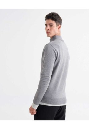 Saco Para Hombre Cuello Alto O Cuello Tortuga Color Gris Marca Seven Seven #45330245