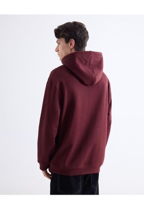 Buzo  Para Hombre Hoodie Color Vino Marca Seven Seven #45060727
