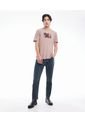 Camiseta Hombre Seven M/C Rosa Algodón de Seven Seven