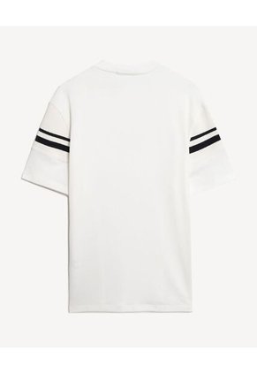 Camiseta  Para Hombre Manga Corta Cuello Redondo Color Marfil Marca Seven Seven #45092884