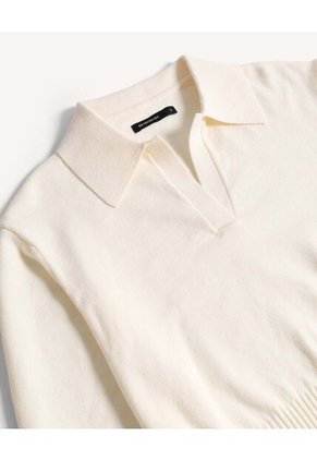 Saco  Para Mujer Cuello Redondo Color Beige Marca Seven Seven #28330696