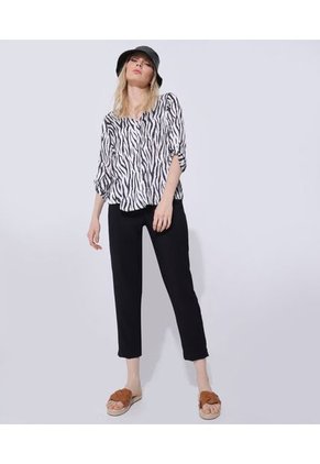 Blusa Para Mujer Manga 3/4 Color Negro Marca Seven Seven #28123752