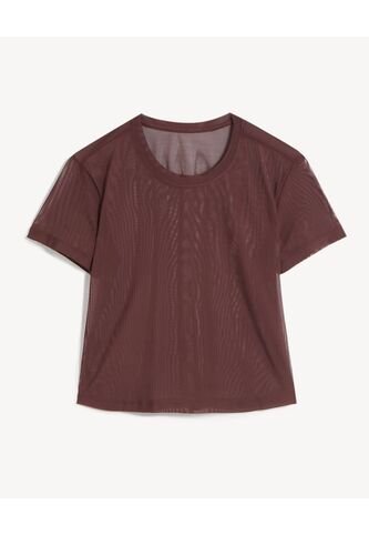 Camiseta  Para Mujer Manga Corta Cuello Redondo Color Café Marca Seven Seven #28096500 Seven Seven