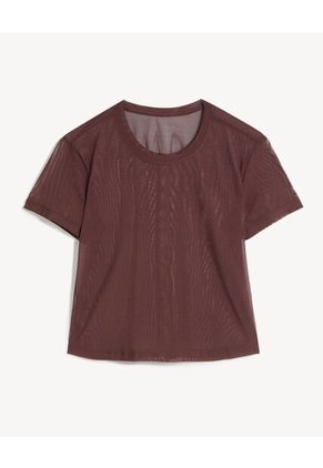 Camiseta Para Mujer Manga Corta Cuello Redondo Color Café Marca Seven Seven #28096500