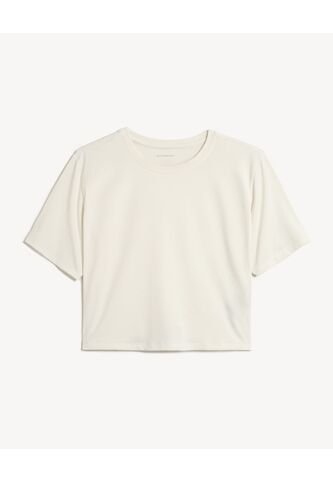 Camiseta  Para Mujer Manga Corta Cuello Redondo Color Marfil Marca Seven Seven #28096499 Seven Seven