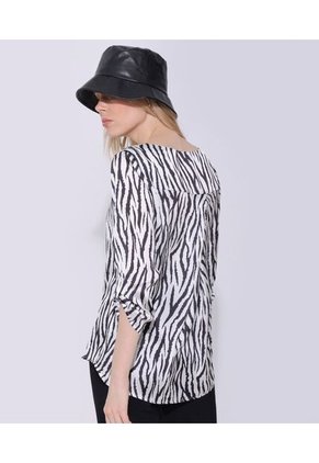 Blusa Para Mujer Manga 3/4 Color Negro Marca Seven Seven #28123752