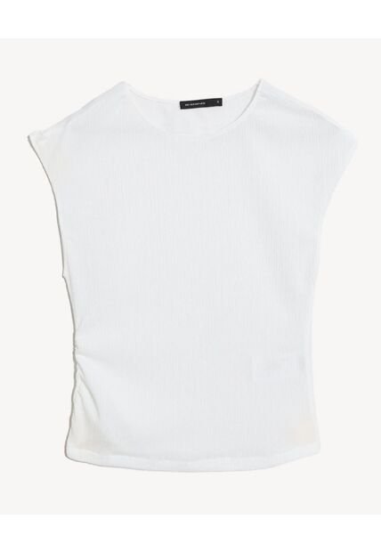 Camiseta  Para Mujer Manga Corta Cuello Redondo Color Blanco Marca Seven Seven #28099048