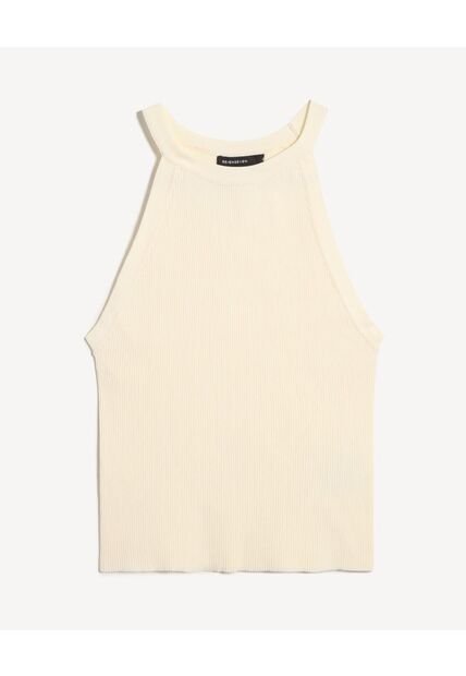 Camiseta Para Mujer Manga Sisa Cuello Redondo Color Marfil Marca Seven Seven #28096422