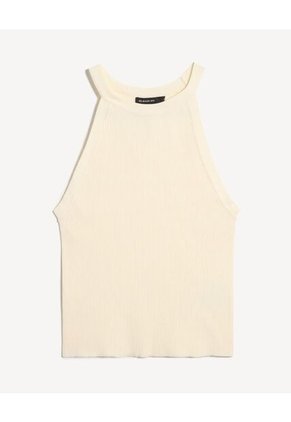 Camiseta Para Mujer Manga Sisa Cuello Redondo Color Marfil Marca Seven Seven #28096422