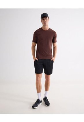 Camiseta  Para Hombre Manga Corta Cuello Redondo Color Café Marca Seven Seven #45092796