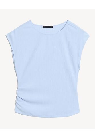 Camiseta  Para Mujer Manga Corta Cuello Redondo Color Celeste Marca Seven Seven #28099048 Seven Seven