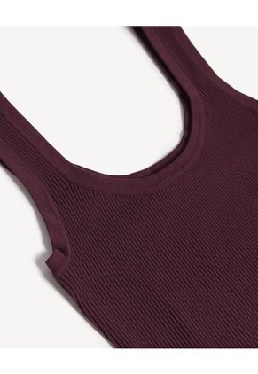 Camiseta Para Mujer Manga Sisa Cuello Redondo Color Café Marca Seven Seven #28096423