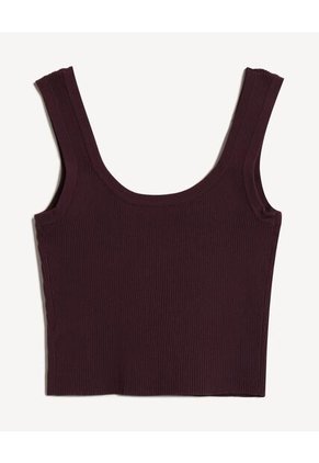 Camiseta Para Mujer Manga Sisa Cuello Redondo Color Café Marca Seven Seven #28096423