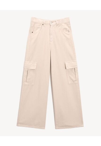 Jean Para Mujer Wide-Leg Color Crudo Marca Seven Seven #28160963