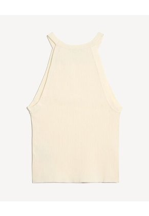 Camiseta Para Mujer Manga Sisa Cuello Redondo Color Marfil Marca Seven Seven #28096422