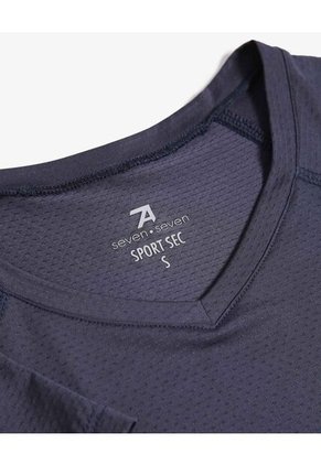 Camiseta  Para Mujer Manga Corta Cuello V Color Azul Marca Seven Seven #28096272