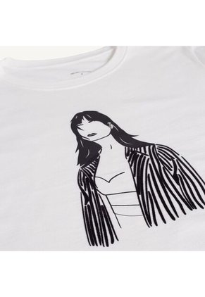 Camiseta Para Mujer Manga Corta Color Marfil Marca Seven Seven #28095702