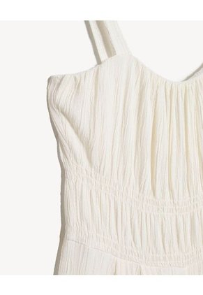 Enterizo  Para Mujer Manga Sisa Color Crema Marca Seven Seven #28320451