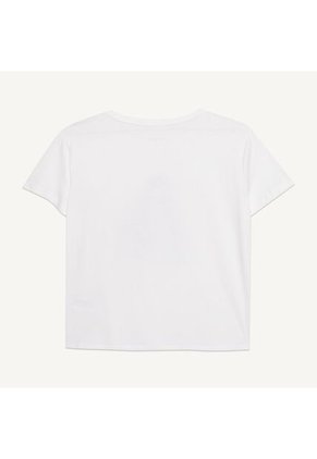 Camiseta Para Mujer Manga Corta Color Marfil Marca Seven Seven #28095702