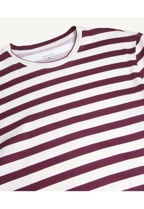 Camiseta Hombre Seven M/C Vino Algodón