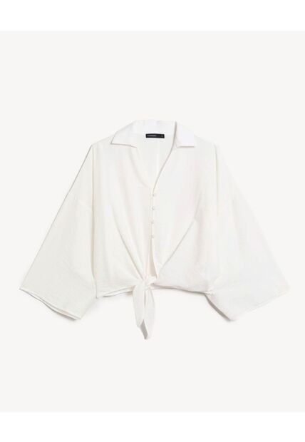 Blusa  Para Mujer Manga 3/4 Color Blanco Marca Seven Seven #28124175