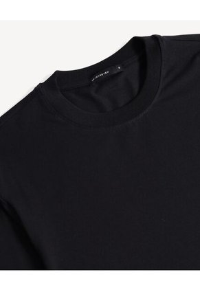 Camiseta  Para Hombre Manga Corta Cuello Redondo Color Negro Marca Seven Seven #45097721