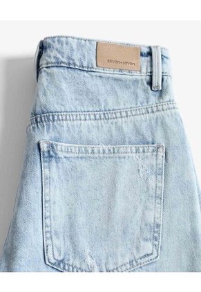 Short  Para Mujer Multiusos Plano Color Azul Marca Seven Seven #28191138