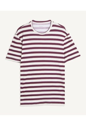 Camiseta Hombre Seven M/C Vino Algodón