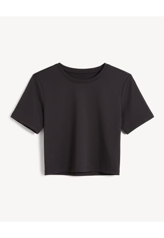 Camiseta  Para Mujer Manga Corta Cuello Redondo Color Negro Marca Seven Seven #28096498 Seven Seven