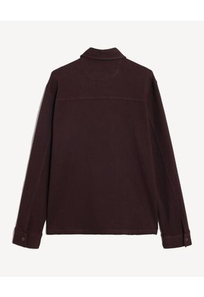 Camisa  Para Hombre Sobrecamisa Manga Larga Color Café Marca Seven Seven #45012204