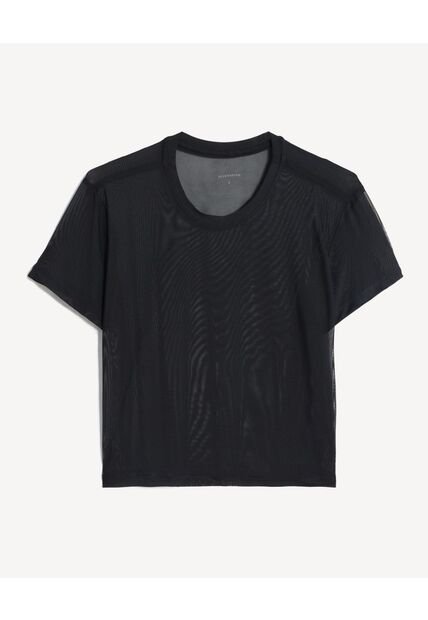 Camiseta  Para Mujer Manga Corta Cuello Redondo Color Negro Marca Seven Seven #28096587