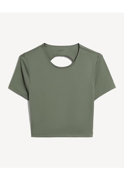 Camiseta  Para Mujer Crop Top Color Verde Marca Seven Seven #28096497