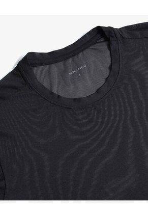 Camiseta  Para Mujer Manga Corta Cuello Redondo Color Negro Marca Seven Seven #28096587