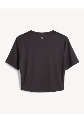 Camiseta  Para Mujer Manga Corta Cuello Redondo Color Negro Marca Seven Seven #28096498