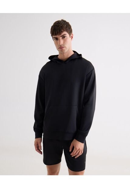 Buzo  Para Hombre Hoodie Color Negro Marca Seven Seven #45060720