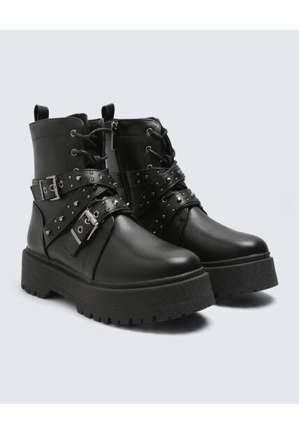 Botas  Para Mujer Botin Color Negro Marca Seven Seven #28670082