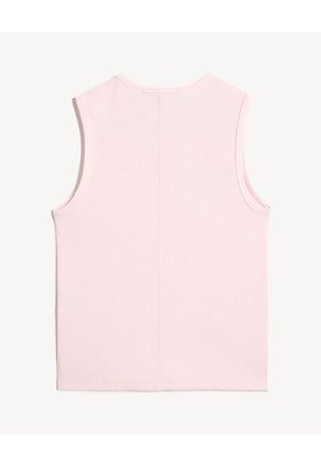 Camiseta Para Mujer Manga Sisa Cuello Redondo Color Rosado Marca Seven Seven #28096392